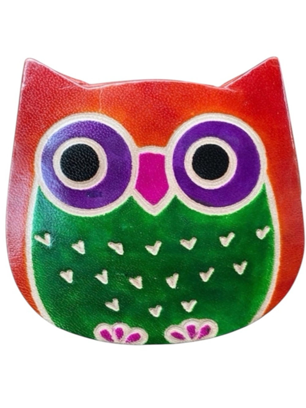Leather Owl Coin Purse, Mini Pouch, Wallet